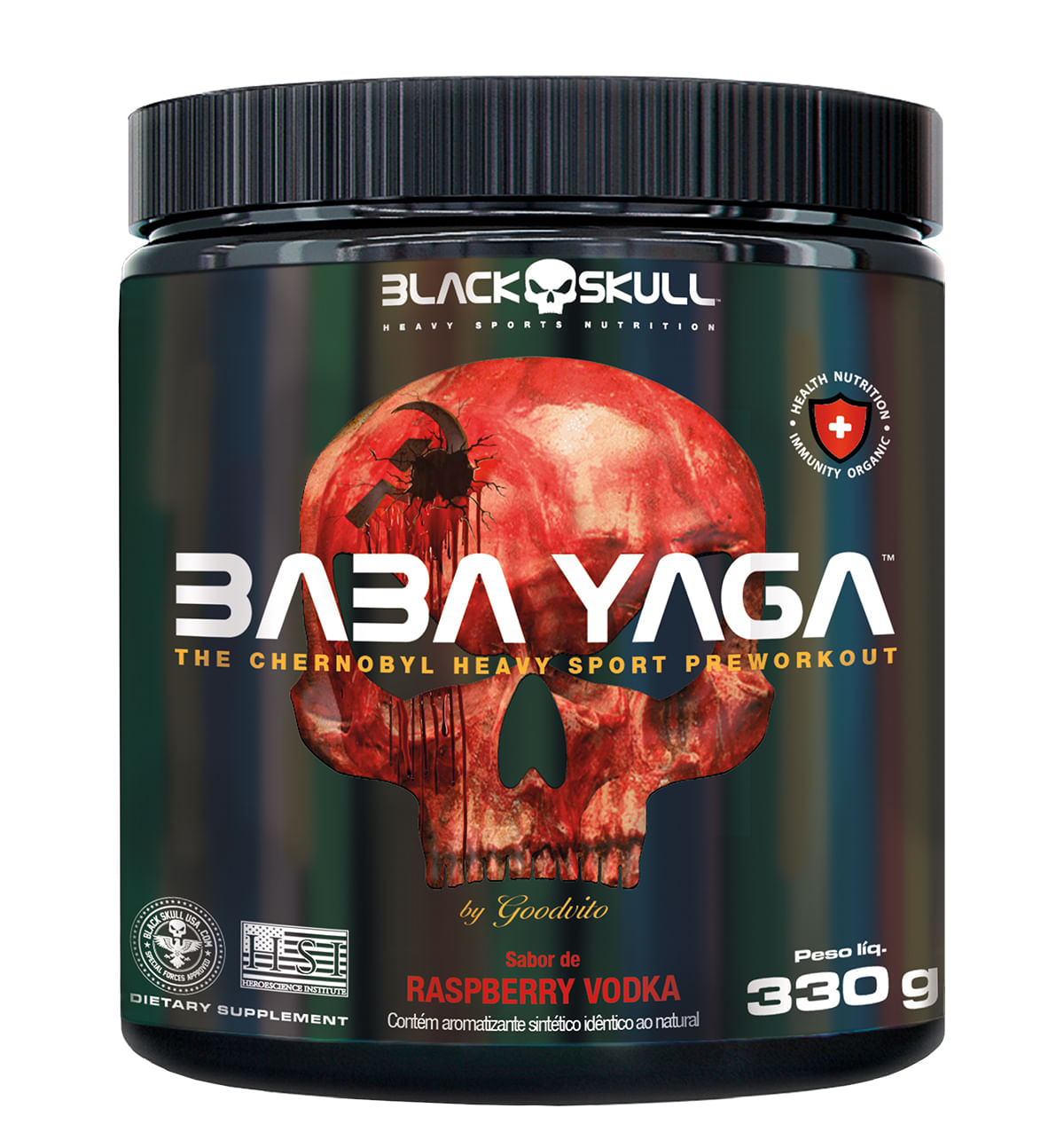 Pré-Treino Baba Yaga Goodvito – Black Skull (330g)