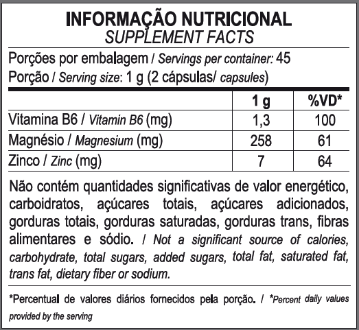 ZMA Max Titanium - 90 Cápsulas