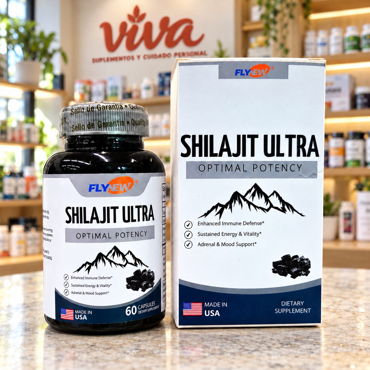Shilajit Ultra Flynew 60 Capsulas